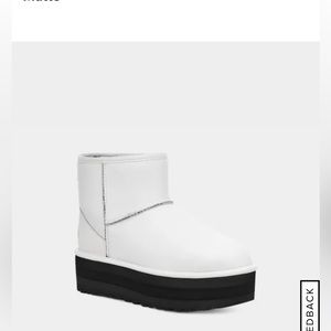 Mini ugg platform slippers